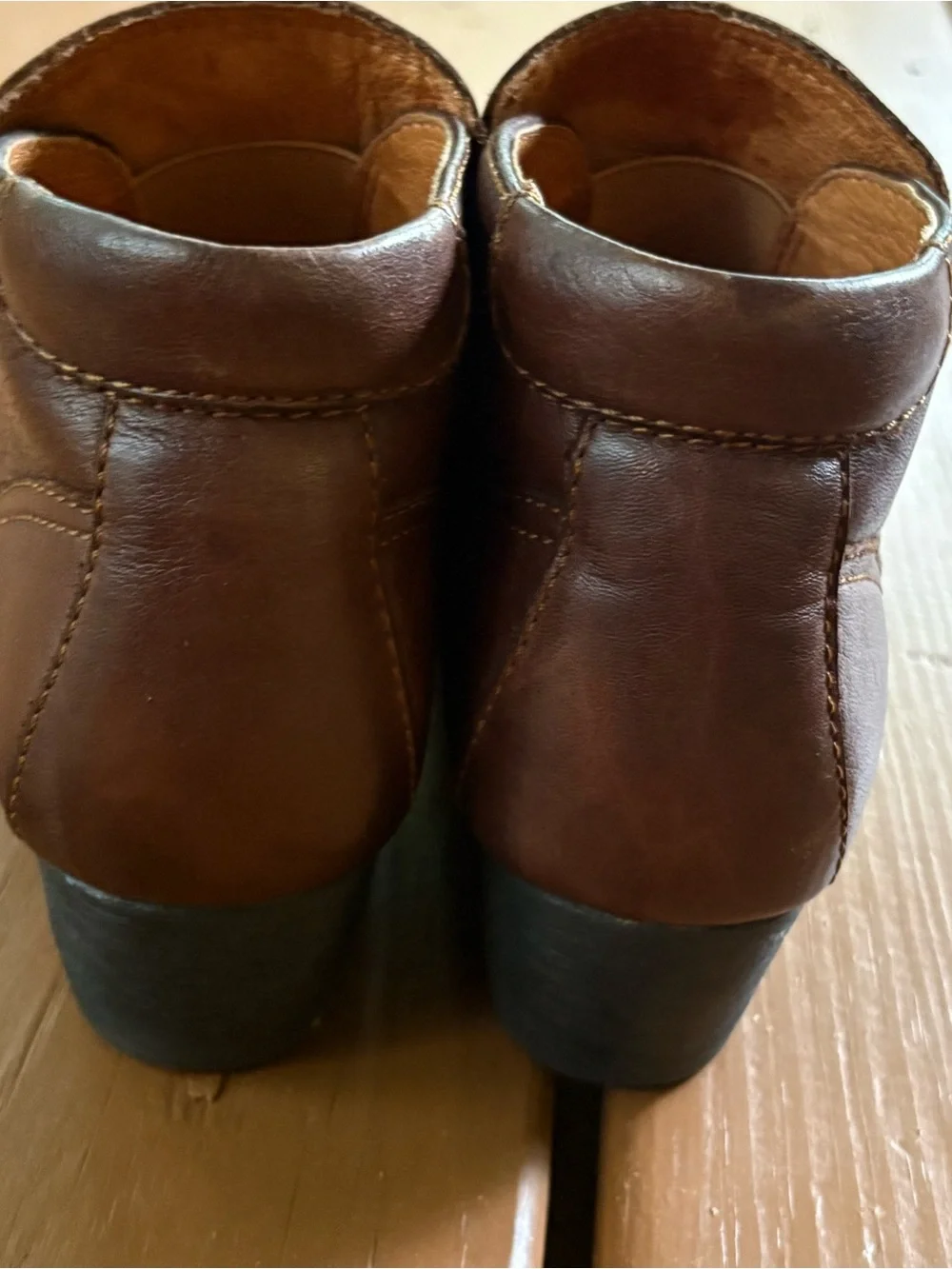 Born Ankle Boots Size 8.5 Women's  Brown Leather Rachell
